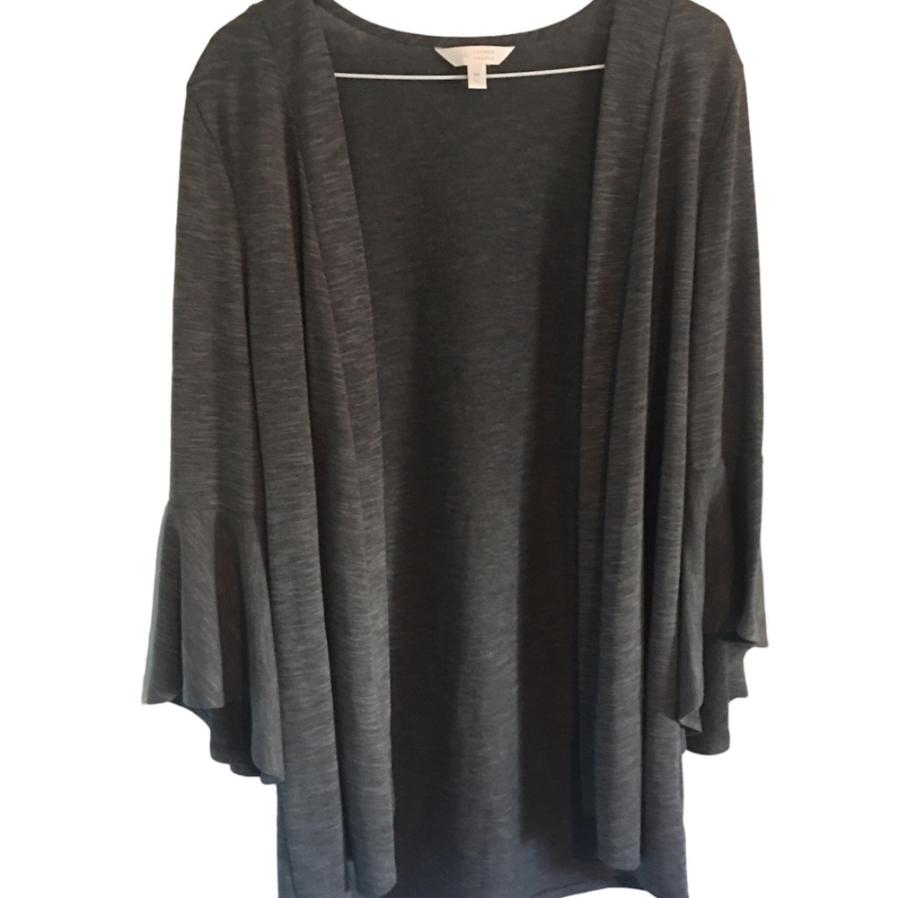 Lauren Conrad Grey Cardigan with Bell Sleeves size M